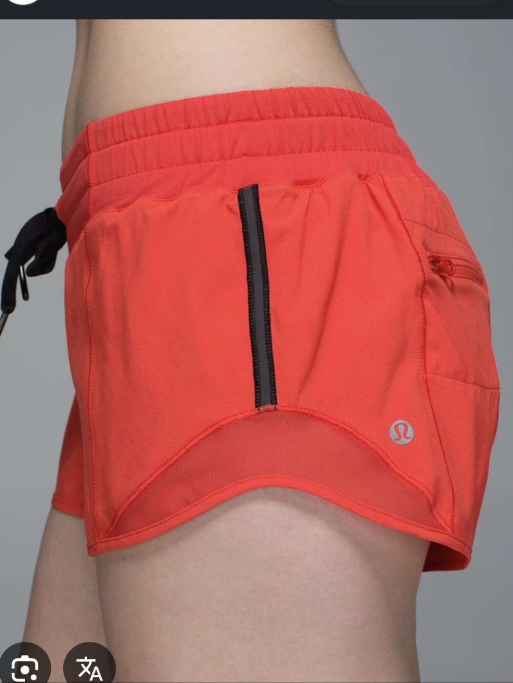 Lululemon Women's Size 4 Hotty Hot Athletic Shorts Red Orange
